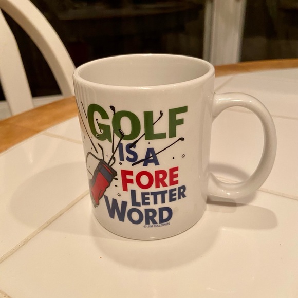 Golf is a Fore Letter Word Coffee Mug NWOT - Picture 2 of 2